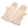 thumbnail image 1 of Guantes de seda de medio dedo Sunnimix Térmicos para Al Aire libre bicicleta Motocicleta beige, 1 of 8