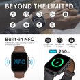 thumbnail image 3 of Smart Watch G-TIDE S5 PRO pantalla 1.95" 260 mAh correa piel contra agua IPX68 Negro, 3 of 7