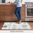 thumbnail image 5 of Sage Green Coastal Doormat Outdoor Entrance 16"x24", Nautical Summer Beach Coral Sea Turtle Absorb Moisture Dirt Door Mats, Non-Slip Rubber Backing Floor Mats Indoor, Low-Profile Front Door Rugs, 5 of 9