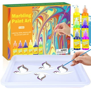 Jar Melo Jar Melo Water Marbling Paint Kit For Kids; 6 Colors, Marble Kit,Non-Toxic;  Water Art Paint Set, Art & Crafts Kit For Girls & Boys Ages 6-8, Art Kits  Paint 