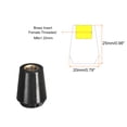 thumbnail image 2 of Unique Bargains M8x25mm Female Threaded Hand Knobs Tapered Brass Insert Handles for Mechanical Parts, 2Pack, 2 of 7