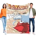 thumbnail image 1 of Inuyasha anti-pilling, suave, ligera, esponjosa y acogedora de lujo para hogar y cocina – Perfecta para niños y adultos, 100 x 150 cm, 1 of 6