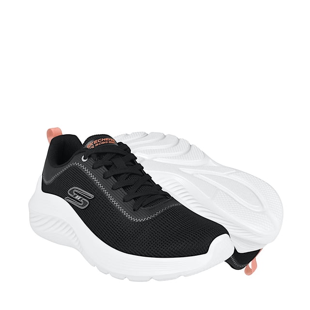 TENIS DAMA SKECHERS 2110004BLK TEXT NEGRO
