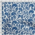 thumbnail image 5 of Soimoi Asian Paisley Printed, Cotton Fleece, Fabric by The Yard Sewing DIY Stretch Fabric 56 Inches Wide, WarmFabric for Hats, Coats, Gloves, Blankets, Blue & White, 5 of 6