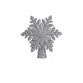 thumbnail image 1 of Estrella del adorno del árbol de Navidad Led con copos de nieve Proyector de luz Proyector superior del árbol Réplica de Navidad 1 pieza-plata, 1 of 5