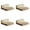 Khaki, variant on CSSJKYJ 4 Pack Small Floating Shelves, 5x5 Inches Wall Shelf, Rustic Wood Small Wall Mounted Shelves for Bedroom, Living Room, Kitchen, Bathroom Decor (Black)