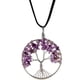 thumbnail image 4 of Colgante de chips de piedras preciosas naturales de cristal de árbol de la vida de alambre para collar de amatista Yuyangstore colgante del árbol de la vida, 4 of 6