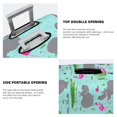 thumbnail image 3 of Naloa Hippo With Flamingos And Crocodiles Elastic Suitcase Protector, Travel Suitcase Protector Cover Fits 18-32in Suitcase(No luggage included)-X-Large, 3 of 7