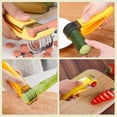 thumbnail image 4 of Trancheuse de Banane, Trancheuse Manuelle d'Aliments Clairsemés en Acier Inoxydable-1/2 Pcs, 4 of 5