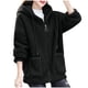thumbnail image 3 of Chaquetas y abrigos casuales con capucha de manga larga Chaqueta de piel de cordero grande para mujer Blusa para mujer, 3 of 3
