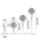 thumbnail image 2 of Ventilador de piso oscilante inteligente Ventilador eléctrico doméstico con control remoto (carga en inglés), 2 of 9