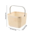 thumbnail image 3 of Uklsqma Plastic Storage Basket with Handles | Multifunctional Home & Bathroom Organizer | Ventilated Laundry Hamper | 20x19x14.5cm | 1-Pack, 3 of 5
