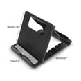 thumbnail image 3 of Foldable Universal Phone and Tablet Stand - Adjustable Viewing Angles, Portable Desktop Holder for Hands-Free Watching or Typing, Black, 3 of 5