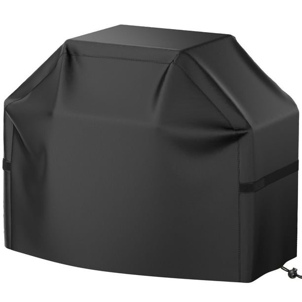 Funda para parrilla, impermeable, resistente a desgarros, con protección UV y correas de velcro.