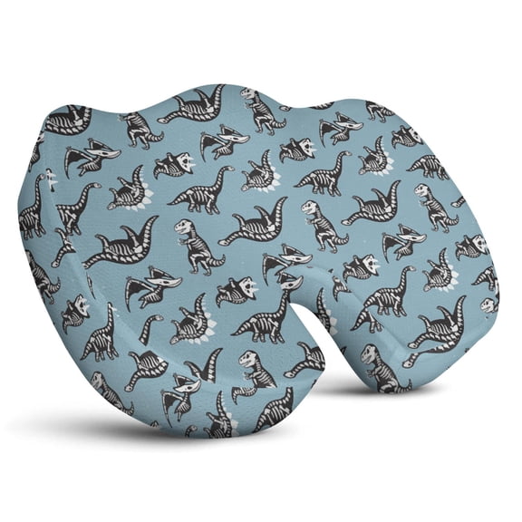 Premium Dinosaur Pattern Memory Foam Seat Cushion Ergonomic Chair Pad for Office Chair, Car, Airplane & Bleachers Sciatica, Tailbone Hip & Back Pain Relief - Chair Cushion for Long Office Workers.