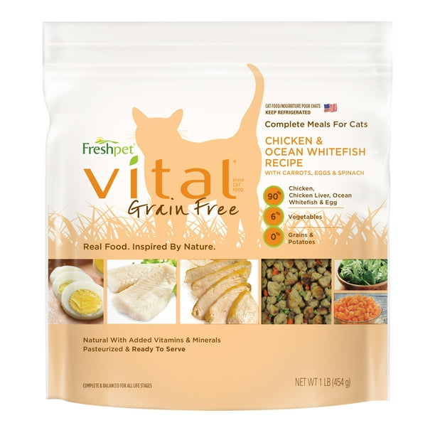 Freshpet Vital Grain Free Complete Meals for Cats, 1 Lb