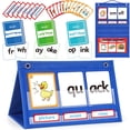 thumbnail image 1 of Cuadro de bolsillo, juegos de fonética, tarjetas de vocabulario visual, tablero de combinación de aprendizaje de lectura y ortografía educativa, 1 of 5