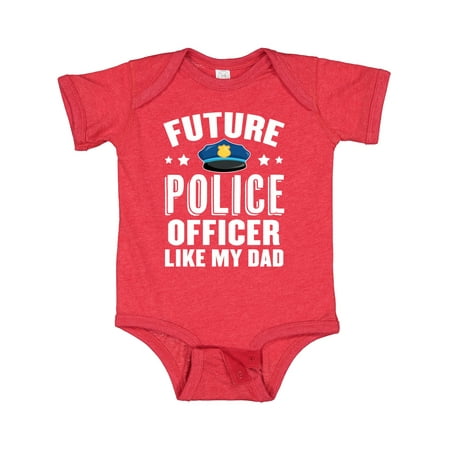 

Inktastic Future Police Officer Like My Dad Gift Baby Boy or Baby Girl Bodysuit