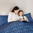 thumbnail image 5 of Feelyou Western Damask Teen Twin Comforter Sets, Blue Life Tree Bedding Set, 2-Piece, 5 of 8