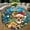 Christmas Chihuahua, variant on Round Area Rug, City of Star Light Non-Slip Floor Mat, Soft Washable Carpet for Living Room Bedroom Decor 24 Inch