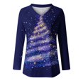 thumbnail image 4 of gakvbuo Christmas Sweater for Women Pullover Tops Fall Tunic Blouse Hoodless Sweatshirt 1, 4 of 4