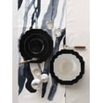 thumbnail image 2 of 40 PC DISPOSABLE PLASTIC DINNERWARE SET - Black Party Plates - Baroque Collection, 2 of 2