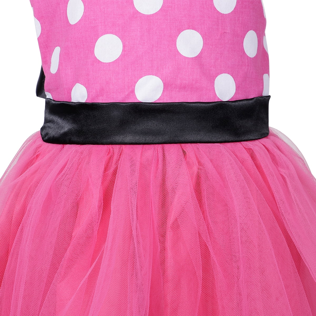 Marosoniy Toddler Girl Mini Mouse Tutu Dress Cosplay Costume Polka Dots Party Fancy Dress up Dance Leotard with Headband