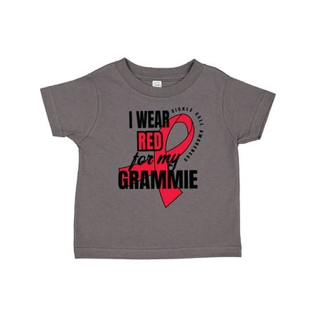 

Inktastic Sickle Cell Awareness I Wear Red For My Grammie Gift Toddler Boy or Toddler Girl T-Shirt