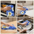 thumbnail image 5 of 4 Pcs Funny Kitchen Towels,White Dinosaurs Cacti ROAR Pattern Microfiber Dish Towels,Kitchen Tea Towels,Kitchen Towel Set (18" X 26"), 5 of 7