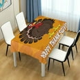 thumbnail image 7 of Coolnut Thanksgiving Turkey Tablecloth, Waterproof Washable Polyester Square Table Cover, Durable Tablecloth for Kitchen Dining Table Party Decor, 60"X 120", 7 of 7