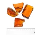 thumbnail image 2 of Uxcell Fire Glass for Fire Pit, 1.97"-3.15" High Luster Reflective Glass Rocks, Brown, 2 of 5