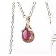 thumbnail image 3 of Natural Oval Pink Tourmaline Sterling Silver Necklace NT203, 3 of 9