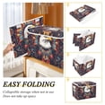 thumbnail image 2 of Yayeee Collapsible Cube Storage Bin with Lid Fabric Closet Decorative Basket with Handles, Brown Abstract Eagle, 2 of 7
