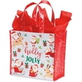 thumbnail image 4 of Santa's Helpers Shopping Totes - Set of 3, 9 x 9.5 Inch Reusable Bags, Christmas, 4 of 4