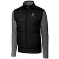 thumbnail image 2 of Men's Cutter & Buck Black Dayton Dragons Stealth Hybrid Quilted Full-Zip Windbreaker Jacket, 2 of 3