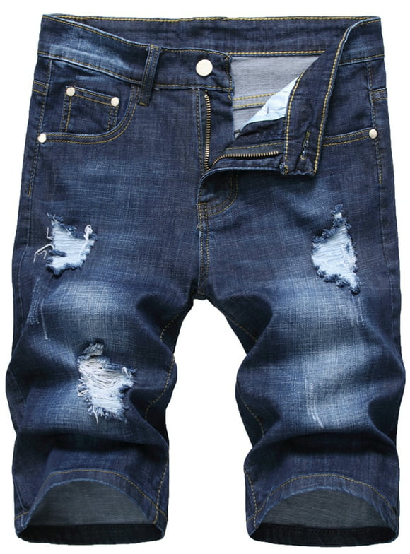 Onvermijdelijk vertrekken Certificaat Mens Denim Shorts in Mens Shorts | Blue - Walmart.com