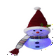 thumbnail image 1 of Adorno navideño de muñeco de nieve con luces, bufanda y gorro., 1 of 1