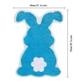 thumbnail image 3 of TIELUTT Easter Rabbit Bunny Eggshell Shaped Bunny Rug 21X29"/19X25'' Non Washable Welcome Door Mat Cute Blanket Hand Knitted Blanket Blanket Throws under 20 Small Area Rug Winter Throw Blanket, 3 of 6