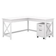 thumbnail image 1 of Pemberly Row 60W L Shaped Desk with 2 Drawer Mobile File Cabinet, 1 of 7