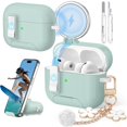 thumbnail image 1 of Funda para AirPods Pro 3 Ensfomte con llavero y kit de limpieza, 1 of 9