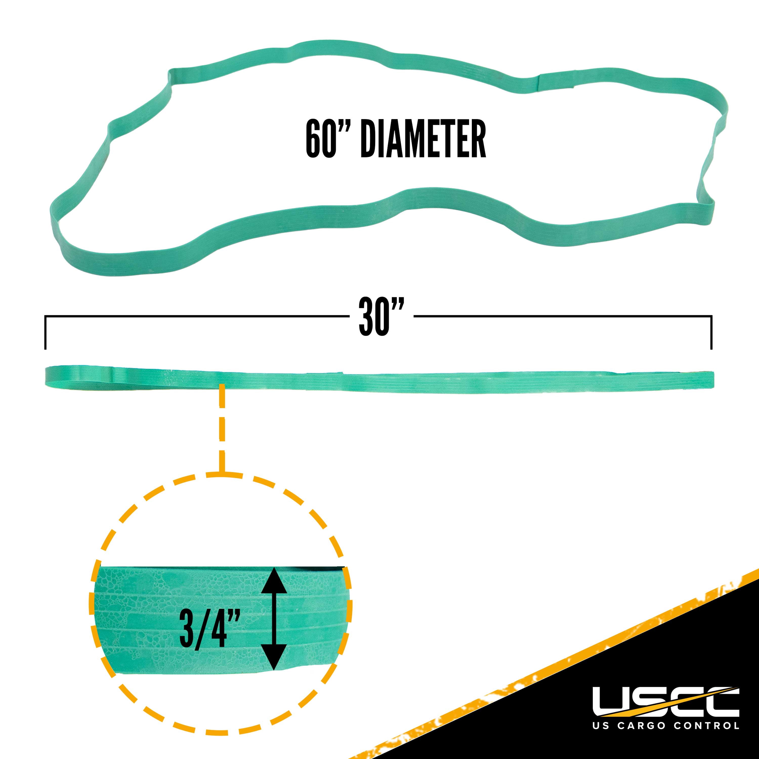 Big Rubber Bands | 30" - 60" Diameter | 1 Dozen