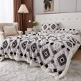 thumbnail image 1 of Manta doble de tafetán hueco catiónico de lana de cordero | Manta cálida y acogedora para la oficina o el hogar | Funda de franela suave para sofá cama o siesta, 1 of 7