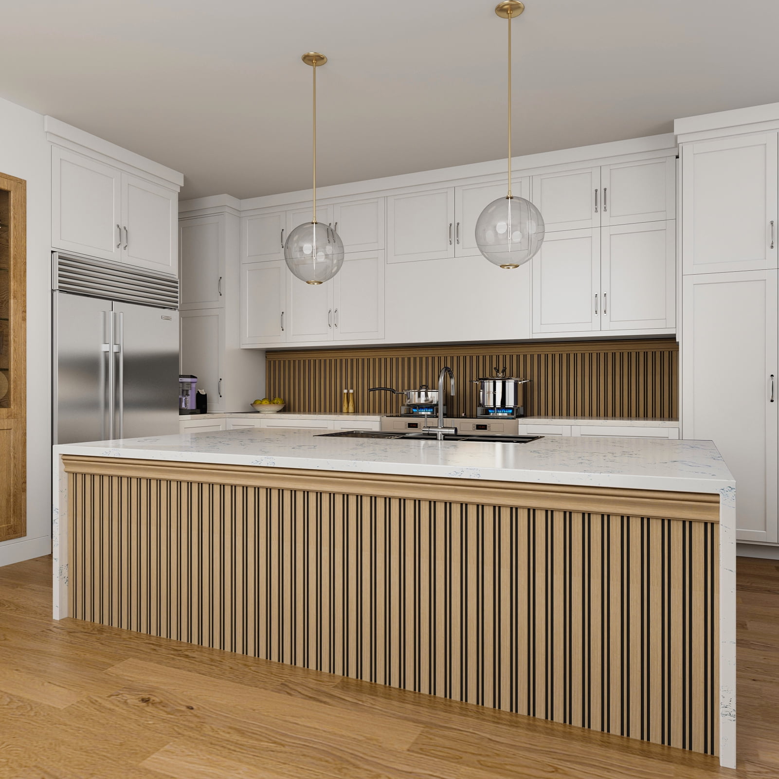 Art3dwallpanel DIY Board & Batten Wall Kit - 9.84" W x 37.8" L Polystyrene Wainscoting Panels for Instant Room Makeover,Easy Installayion,, 31 Sq Ft/Box