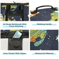 thumbnail image 2 of RMDQTR Durable Large Laundry Backpack with Drawstring Closure Ideal for Laundry Trips,Travel&Camping Cartoon Cats in Space, 2 of 7