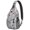 Gray Christmas Cardinal, variant on Sling Backpack,Gray Christmas Cardinal Bird Pattern Sling Bag with Water Bottle Holder,Waterproof Sling Bag for Men/Women with Headphone Jack for Hiking,Travel