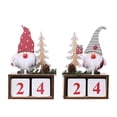 thumbnail image 6 of Christmas Countdown Wooden Blocks- Desktop Christmas Advent Calendars with Cute Santa Claus Elf Shaped Design for Xmas Holiday Tabletop Decoration, 6 of 6
