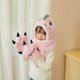 thumbnail image 2 of Gorro Bufanda Guantes Nisex Sunnimix Adorable Dinosaurio 3 En 1 Invierno Rosado, 2 of 7