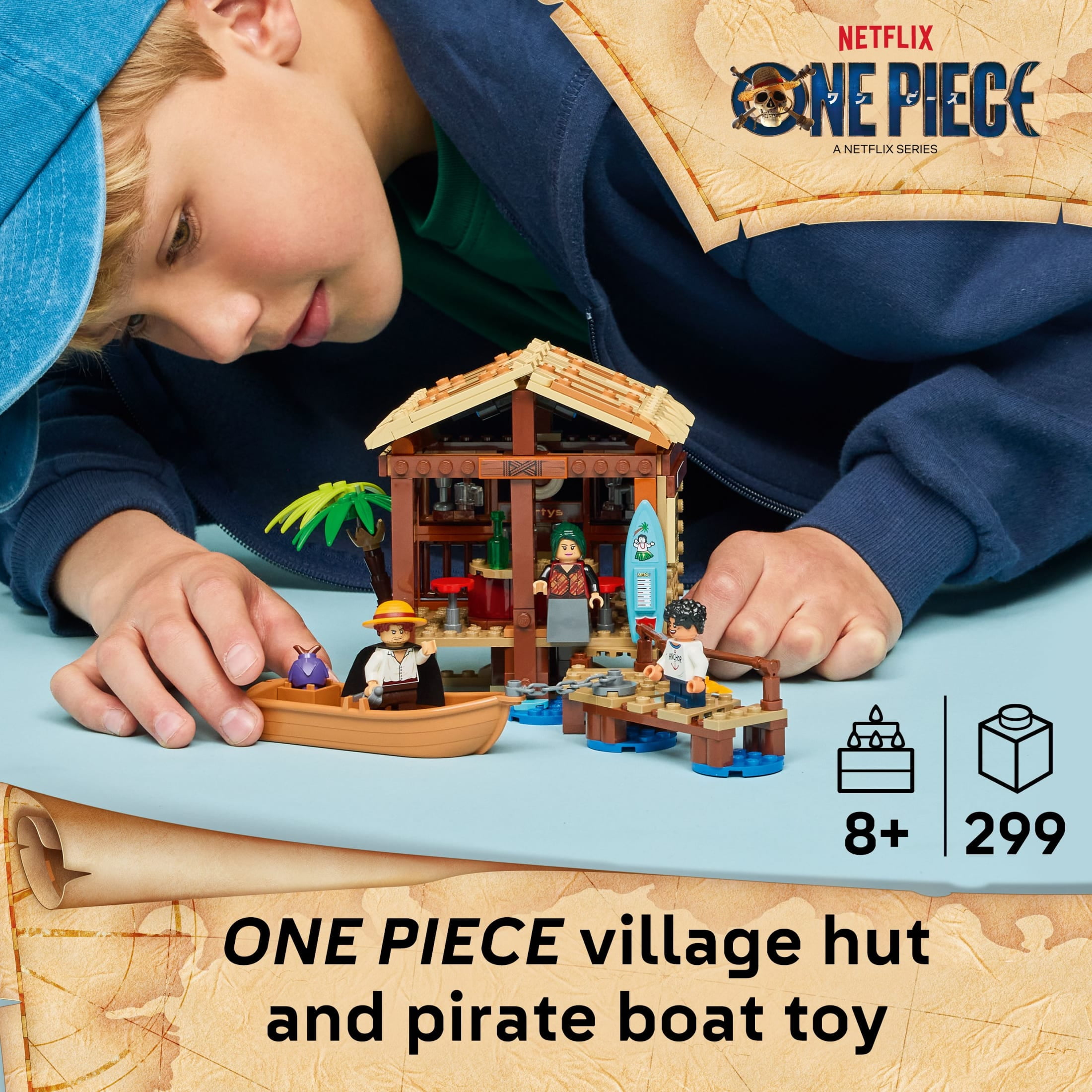 LEGO ONE PIECE Windmill Village Hut Building Blocks - Pretend Play Building Toy for Boys & Girls, Ages 8+ - Gift for Birthdays - Toy Figures & Playset for Anime Fans - 75636
