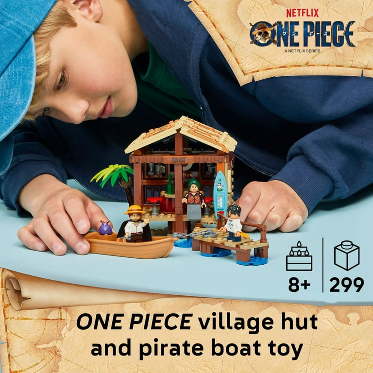 LEGO ONE PIECE Windmill Village Hut Building Blocks - Pretend Play