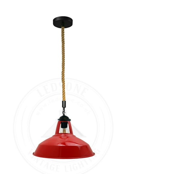 Vintage industrial metal ceiling pendant lamp lighting E26 edison base decorative 50cm hanging pendant light fixtures bar lighting, restaurant lighting - Red